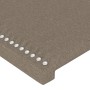 Cabecero de tela gris taupe 203x23x78/88 cm de , Cabeceros y pies de cama - Ref: Foro24-3117030, Precio: 70,69 €, Descuento: %