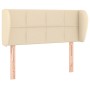 Cream fabric headboard 83x23x78/88 cm by , Headboards and footboards - Ref: Foro24-3117123, Price: 52,47 €, Discount: %