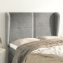 Headboard with light gray velvet ears 147x23x118/128 cm by , Headboards and footboards - Ref: Foro24-3117864, Price: 116,87 €...