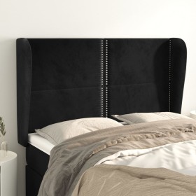 Headboard with black velvet ears 147x23x118/128 cm by , Headboards and footboards - Ref: Foro24-3117866, Price: 133,99 €, Dis...