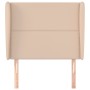 Headboard with ears cappuccino synthetic leather 83x23x118/128 cm by , Headboards and footboards - Ref: Foro24-3117893, Price...