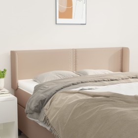 Cappuccino synthetic leather headboard 147x16x78/88 cm by , Headboards and footboards - Ref: Foro24-3118723, Price: 72,99 €, ...