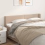 Cappuccino synthetic leather headboard 183x16x78/88 cm by , Headboards and footboards - Ref: Foro24-3118735, Price: 74,03 €, ...