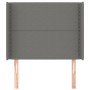 Headboard with dark gray fabric ears 93x16x118/128 cm by , Headboards and footboards - Ref: Foro24-3119423, Price: 67,72 €, D...