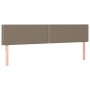 Cabecero con LED de tela gris taupe 200x5x78/88 cm de , Cabeceros y pies de cama - Ref: Foro24-3121498, Precio: 77,73 €, Desc...