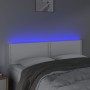 Cabecero con LED cuero sintético blanco 144x5x78/88 cm de , Cabeceros y pies de cama - Ref: Foro24-3121563, Precio: 59,57 €, ...