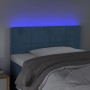 Dark blue velvet LED headboard 80x5x78/88 cm by , Headboards and footboards - Ref: Foro24-3121646, Price: 45,99 €, Discount: %