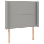 Cabecero con LED de tela gris claro 83x16x118/128 cm de , Cabeceros y pies de cama - Ref: Foro24-3123882, Precio: 72,78 €, De...