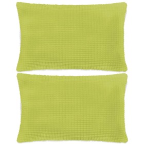 Cojines de terciopelo 40x60 cm verde 2 unidades de vidaXL, Cojines - Ref: Foro24-132913, Precio: 26,99 €, Descuento: %