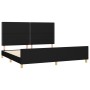 Bed frame with black fabric headboard 200x200 cm by , Beds and slatted bases - Ref: Foro24-3125002, Price: 248,99 €, Discount: %