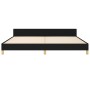 Estructura de cama con cabecero de tela negro 200x200 cm de , Camas y somieres - Ref: Foro24-3125002, Precio: 228,51 €, Descu...