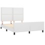 Estructura de cama cabecero cuero sintético blanco 140x190 cm de , Camas y somieres - Ref: Foro24-3125507, Precio: 232,50 €, ...