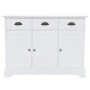 Aparador con 3 puertas MDF y madera de pino 105x35x77,5 cm de vidaXL, Aparadores - Ref: Foro24-245754, Precio: 295,31 €, Desc...