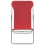 Folding beach chairs, 2 units, steel and red Oxford fabric by vidaXL, Garden chairs - Ref: Foro24-44360, Price: 69,13 €, Disc...