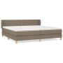 Cama box spring con colchón tela gris taupe 200x200 cm de , Camas y somieres - Ref: Foro24-3126753, Precio: 633,39 €, Descuen...