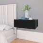 Mesita de noche flotante madera contrachapada negro 40x30x15cm de vidaXL, Mesitas de noche - Ref: Foro24-800308, Precio: 30,6...