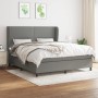 Boxspringbett mit dunkelgrauer Stoffmatratze 180x200 cm von , Betten und Lattenroste - Ref: Foro24-3127902, Preis: 617,28 €, ...