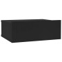 Mesita de noche flotante madera contrachapada negro 40x30x15cm de vidaXL, Mesitas de noche - Ref: Foro24-800308, Precio: 30,6...