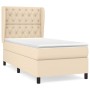 Box spring bed with cream fabric mattress 80x200 cm by , Beds and slatted bases - Ref: Foro24-3128162, Price: 331,85 €, Disco...