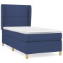 Box spring bed with blue fabric mattress 90x200 cm by , Beds and slatted bases - Ref: Foro24-3128419, Price: 366,15 €, Discou...