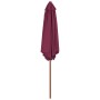 Garden umbrella with wooden pole 270 cm burgundy by vidaXL, Umbrellas - Ref: Foro24-44517, Price: 55,99 €, Discount: %