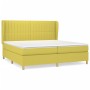 Cama box spring con colchón tela verde 200x200 cm de , Camas y somieres - Ref: Foro24-3128716, Precio: 641,47 €, Descuento: %