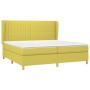 Cama box spring con colchón tela verde 200x200 cm de , Camas y somieres - Ref: Foro24-3128716, Precio: 641,47 €, Descuento: %