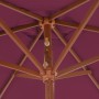 Garden umbrella with wooden pole 270 cm burgundy by vidaXL, Umbrellas - Ref: Foro24-44517, Price: 55,99 €, Discount: %