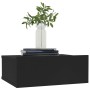 Floating nightstand black plywood 40x30x15cm by vidaXL, Nightstands - Ref: Foro24-800308, Price: 28,37 €, Discount: %