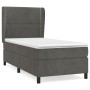 Cama box spring con colchón terciopelo gris oscuro 80x200 cm de , Camas y somieres - Ref: Foro24-3129118, Precio: 315,86 €, D...