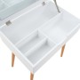 Tocador con espejo de MDF 60x40x75 cm de vidaXL, Tocadores para dormitorios - Ref: Foro24-245751, Precio: 94,99 €, Descuento: %