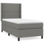 Box spring bed with dark gray fabric mattress 90x200 cm by , Beds and slatted bases - Ref: Foro24-3131322, Price: 343,49 €, D...