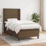 Cama box spring con colchón tela marrón oscuro 80x200 cm de , Camas y somieres - Ref: Foro24-3131308, Precio: 314,20 €, Descu...