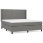 Boxspringbett mit dunkelgrauer Stoffmatratze 160x200 cm von , Betten und Lattenroste - Ref: Foro24-3131362, Preis: 562,53 €, ...