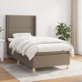 Cama box spring con colchón tela gris taupe 90x200 cm de , Camas y somieres - Ref: Foro24-3131885, Precio: 371,47 €, Descuent...