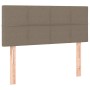 Cama box spring con colchón LED tela gris taupe 90x190 cm de , Camas y somieres - Ref: Foro24-3133681, Precio: 331,20 €, Desc...