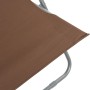 Folding beach chairs, 2 units, steel and brown oxford fabric by vidaXL, Garden chairs - Ref: Foro24-44362, Price: 65,28 €, Di...