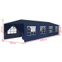 Marquesina de jardín 3x12 m azul de vidaXL, Carpas y cenadores - Ref: Foro24-91430, Precio: 205,42 €, Descuento: %