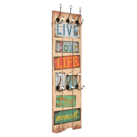 LIVE LIFE Wandgarderobe mit 6 Haken 120x40 cm von vidaXL, Hut- und Garderobenständer - Ref: Foro24-245849, Preis: 59,88 €, Ra...