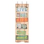 LIVE LIFE wall coat rack with 6 hooks 120x40 cm by vidaXL, Hat and coat racks - Ref: Foro24-245849, Price: 59,88 €, Discount: %