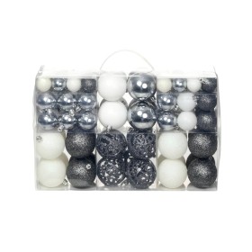 Lote de bolas de Navidad 100 unidades blanco/gris 3/4/6 cm de vidaXL, Adornos festivos - Ref: Foro24-245717, Precio: 26,99 €,...