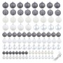 Lot of Christmas balls 100 units white/gray 3/4/6 cm by vidaXL, Festive decorations - Ref: Foro24-245717, Price: 26,99 €, Dis...