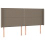 Cama box spring colchón y luces LED tela gris taupe 200x200 cm de , Camas y somieres - Ref: Foro24-3138825, Precio: 734,03 €,...