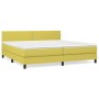 Cama box spring con colchón tela verde 200x200 cm de , Camas y somieres - Ref: Foro24-3140008, Precio: 526,91 €, Descuento: %