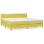 Cama box spring con colchón tela verde 200x200 cm de , Camas y somieres - Ref: Foro24-3140488, Precio: 573,85 €, Descuento: %