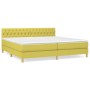 Cama box spring con colchón tela verde 200x200 cm de , Camas y somieres - Ref: Foro24-3140888, Precio: 581,99 €, Descuento: %