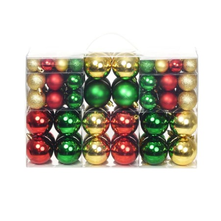 Bolas de Navidad 100 unidades rojo/dorado/verde de vidaXL, Adornos festivos - Ref: Foro24-245718, Precio: 22,99 €, Descuento: %