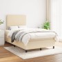 Cama box spring con colchón tela color crema 120x200 cm de , Camas y somieres - Ref: Foro24-3141686, Precio: 419,34 €, Descue...