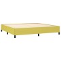 Cama box spring con colchón tela verde 200x200 cm de , Camas y somieres - Ref: Foro24-3141968, Precio: 617,34 €, Descuento: %