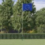 Aluminum mast and flag of Europe 6.23 m by , Flags and windsocks - Ref: Foro24-3147114, Price: 71,06 €, Discount: %